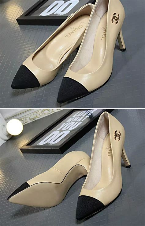 chanel heels replica|Chanel knockoff shoes.